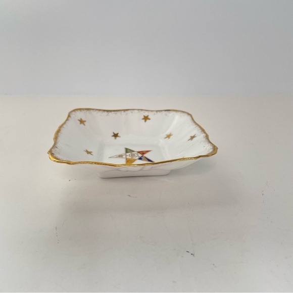 OES The Order of the Eastern Star Royal Stafford Trinket Tidbit Dish - Picture 3 of 6